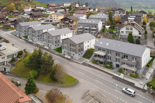 façade avec residential view, vue résidentielle, et aerial view