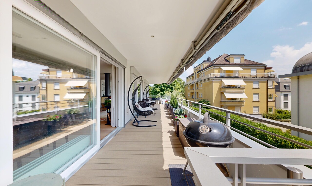 balkon mit balkon, from property, day time, und grill