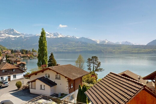 seesicht mit blick auf die berge, mountain view, seesicht, water view, und day time