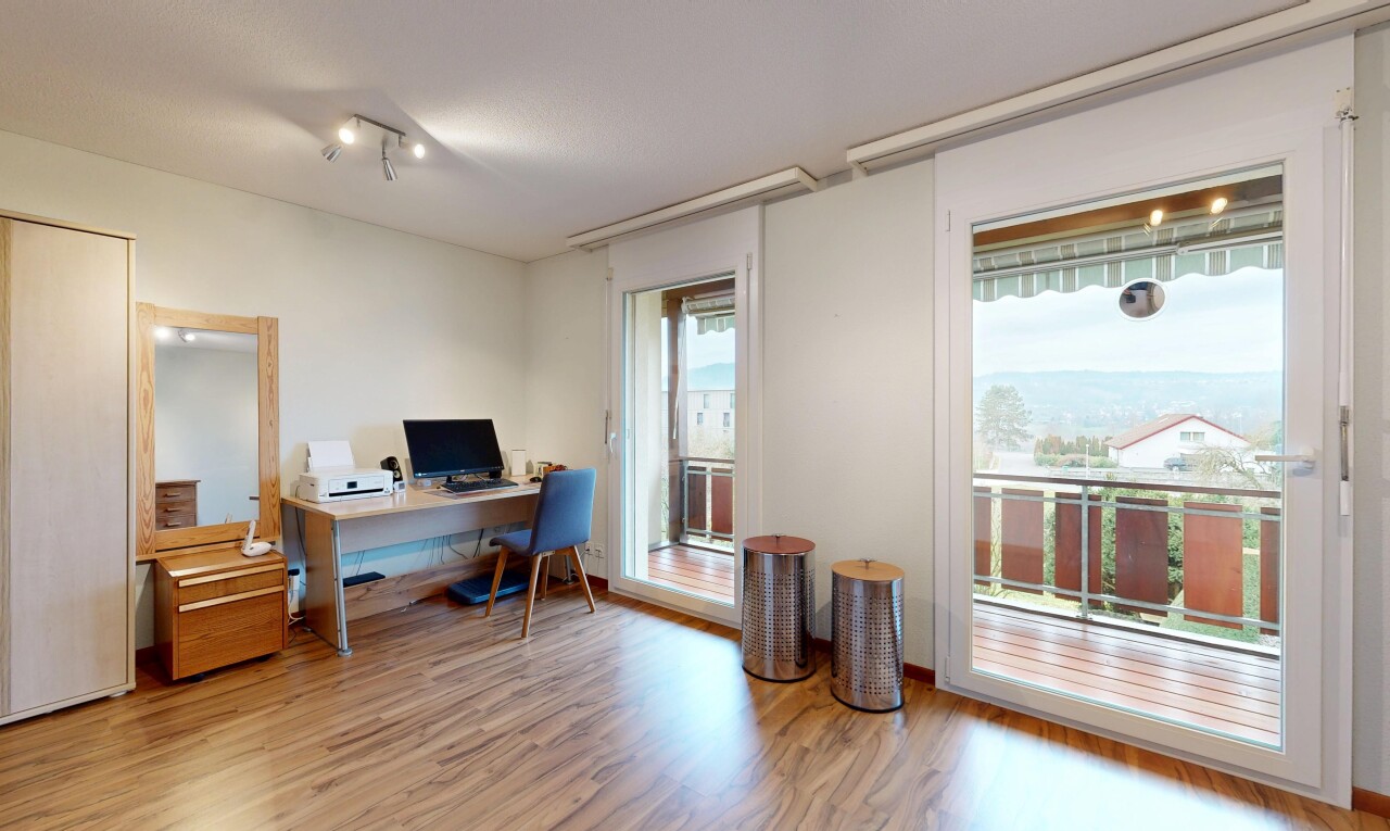 office featuring light wood-style flooring