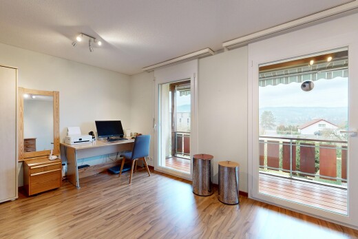 office featuring light wood-style flooring