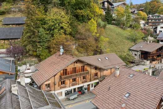 façade avec drone view