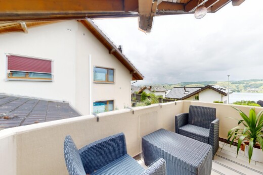terrasse mit overcast, from property, und balkon