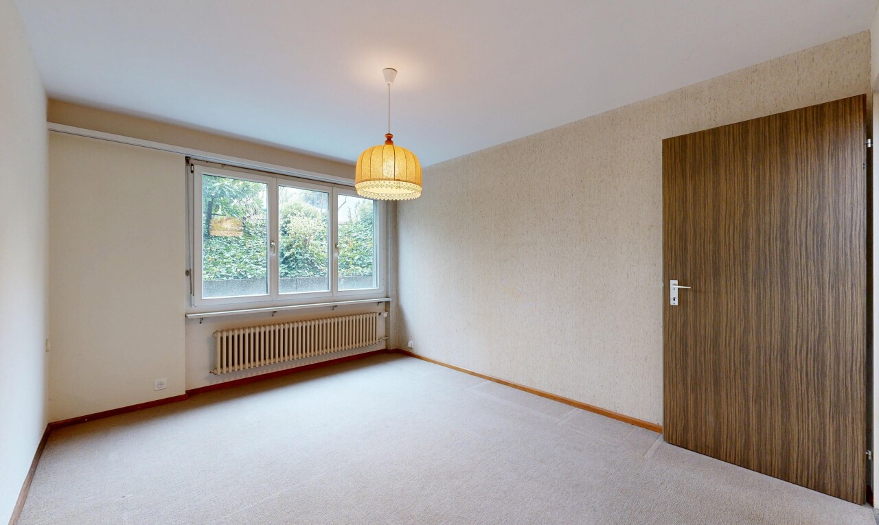 leerer raum mit carpet, teppich, kühler, inside property, und natural light