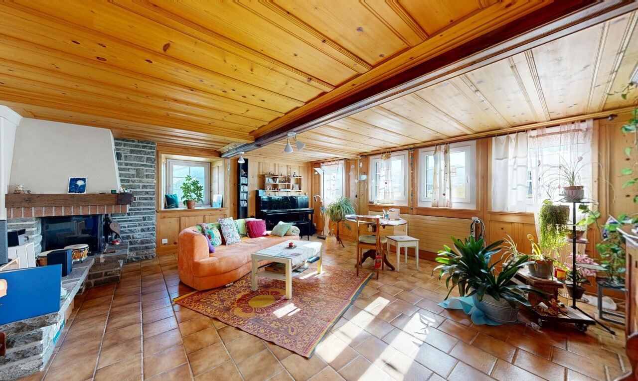 wohnzimmer mit holzdecke, wood ceiling, natürliches licht, natural light, und inside property