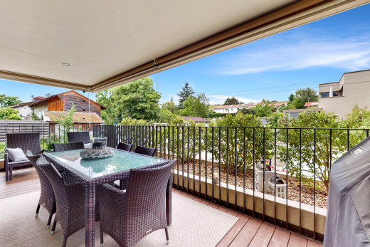 espace extérieur avec terrasse en bois