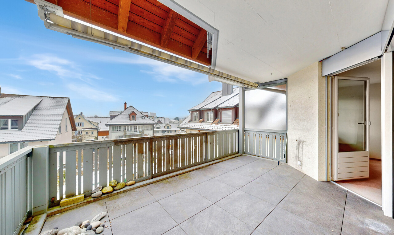 terrasse avec from property, residential view, vue résidentielle, et day time