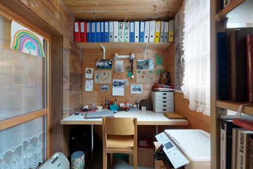 büro mit holzwand, wood wall, dated wood wall, und inside property