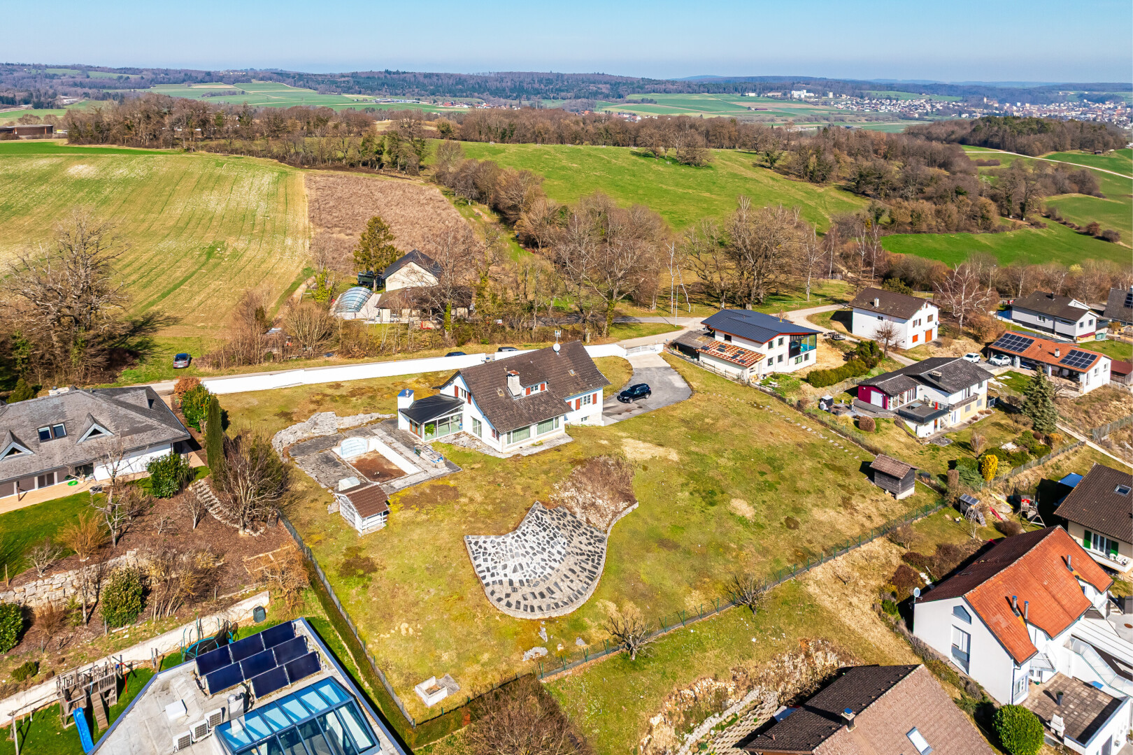 außenansicht mit aerial view, day time, wohngebietblick, und residential view