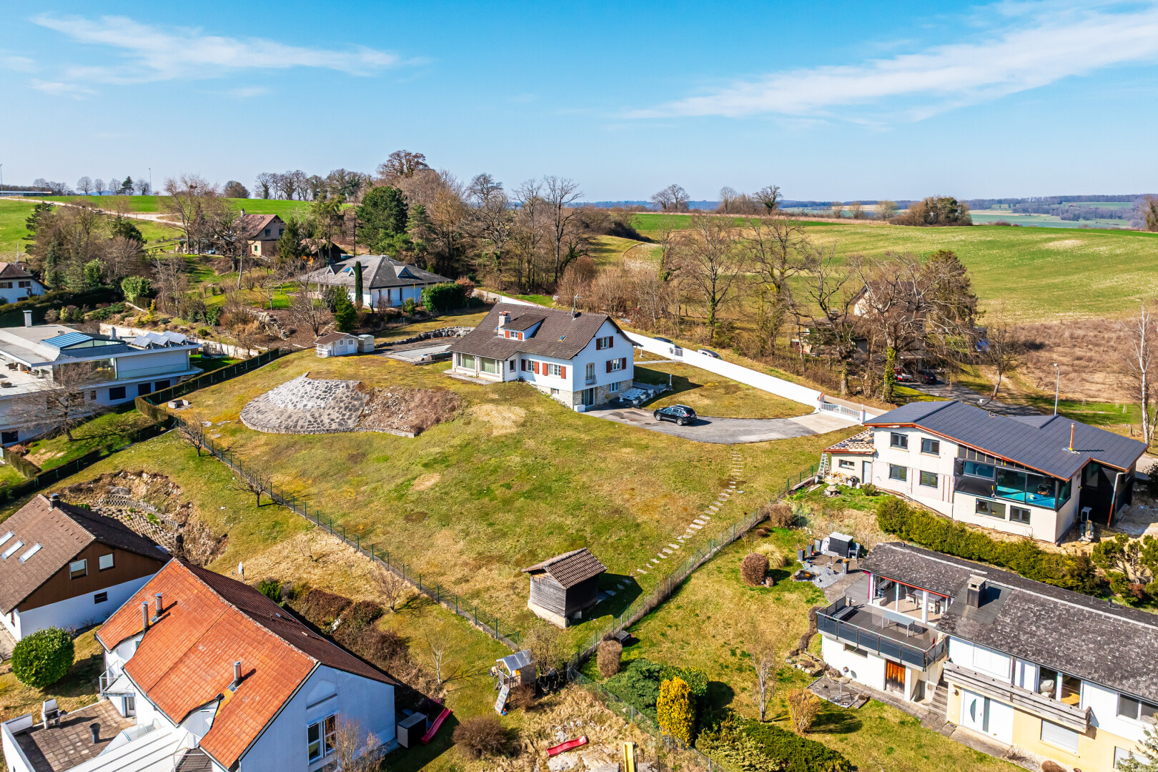 außenansicht mit day time, rural view, und ländliche aussicht