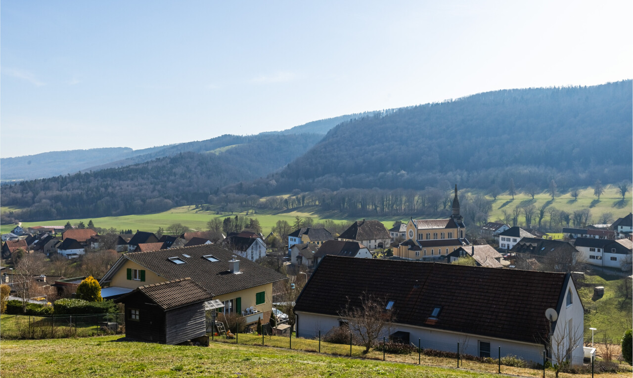 blick auf die berge mit wohngebietblick, residential view, day time, blick auf die berge, und mountain view