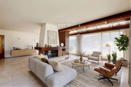 wohnzimmer mit inside property, virtually staged, deckenbeleuchtung, track lighting, und natürliches licht