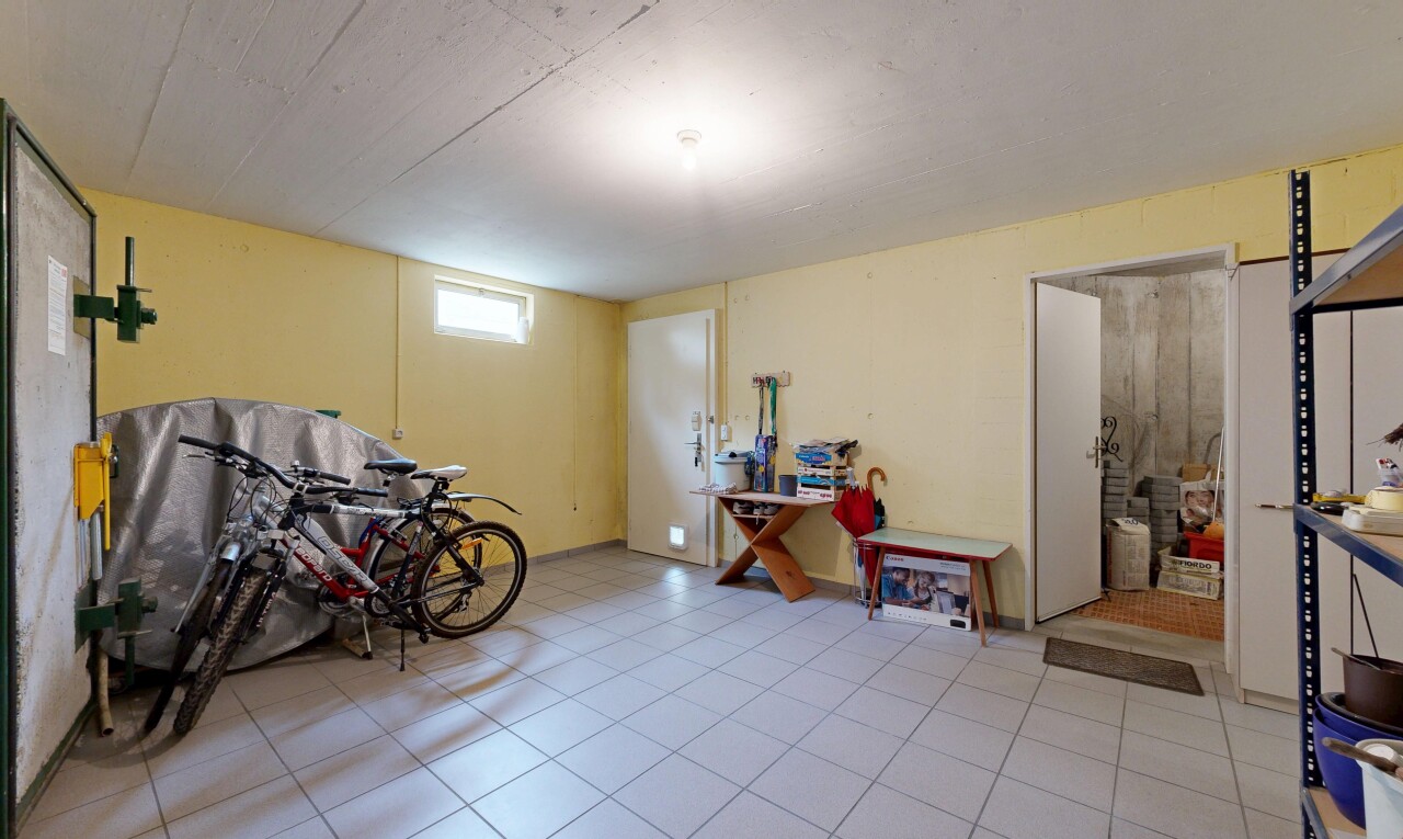 fitnessstudio mit natürliches licht, natural light, light floor, inside property, und keller