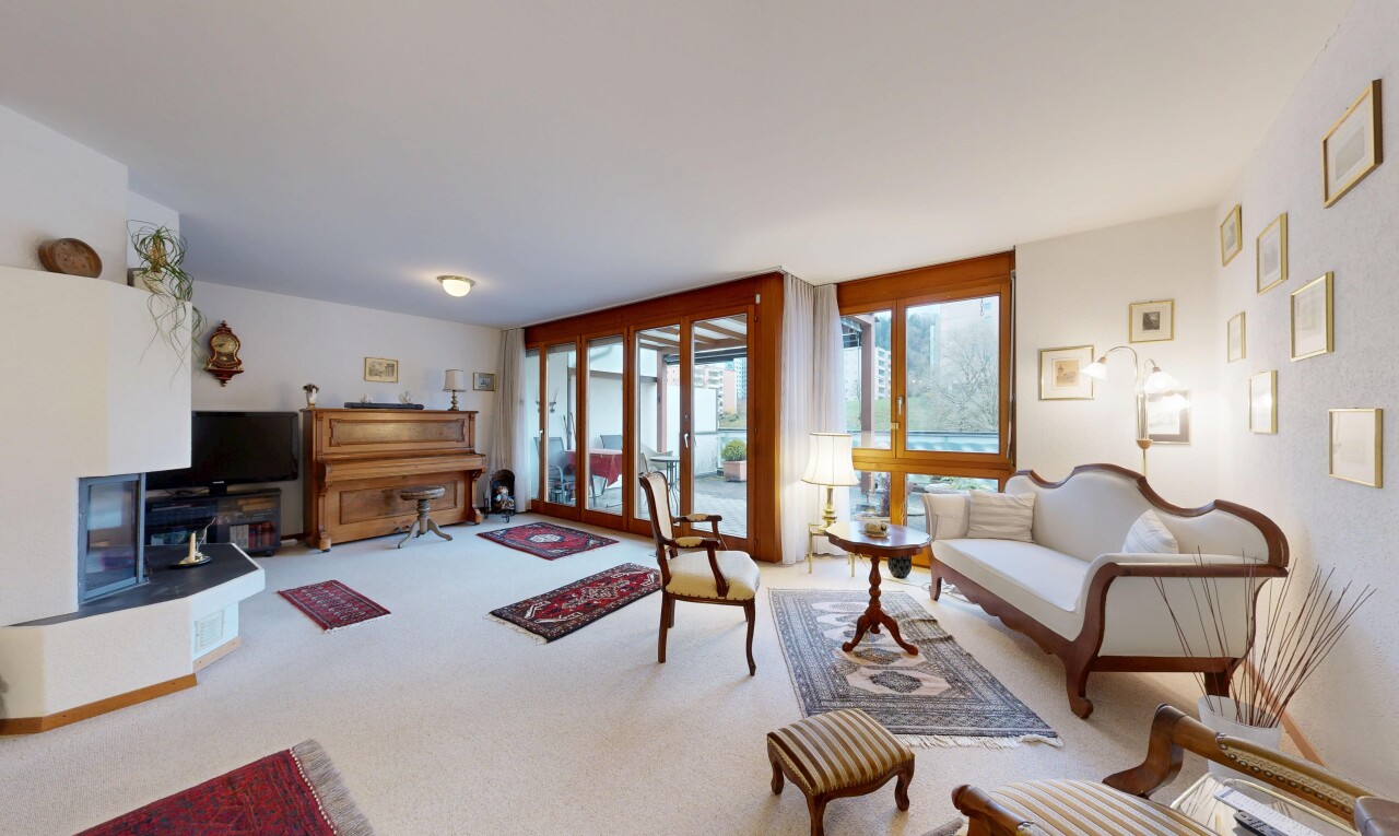 wohnzimmer mit gipskartonwand, drywall, teppich, carpet, und inside property