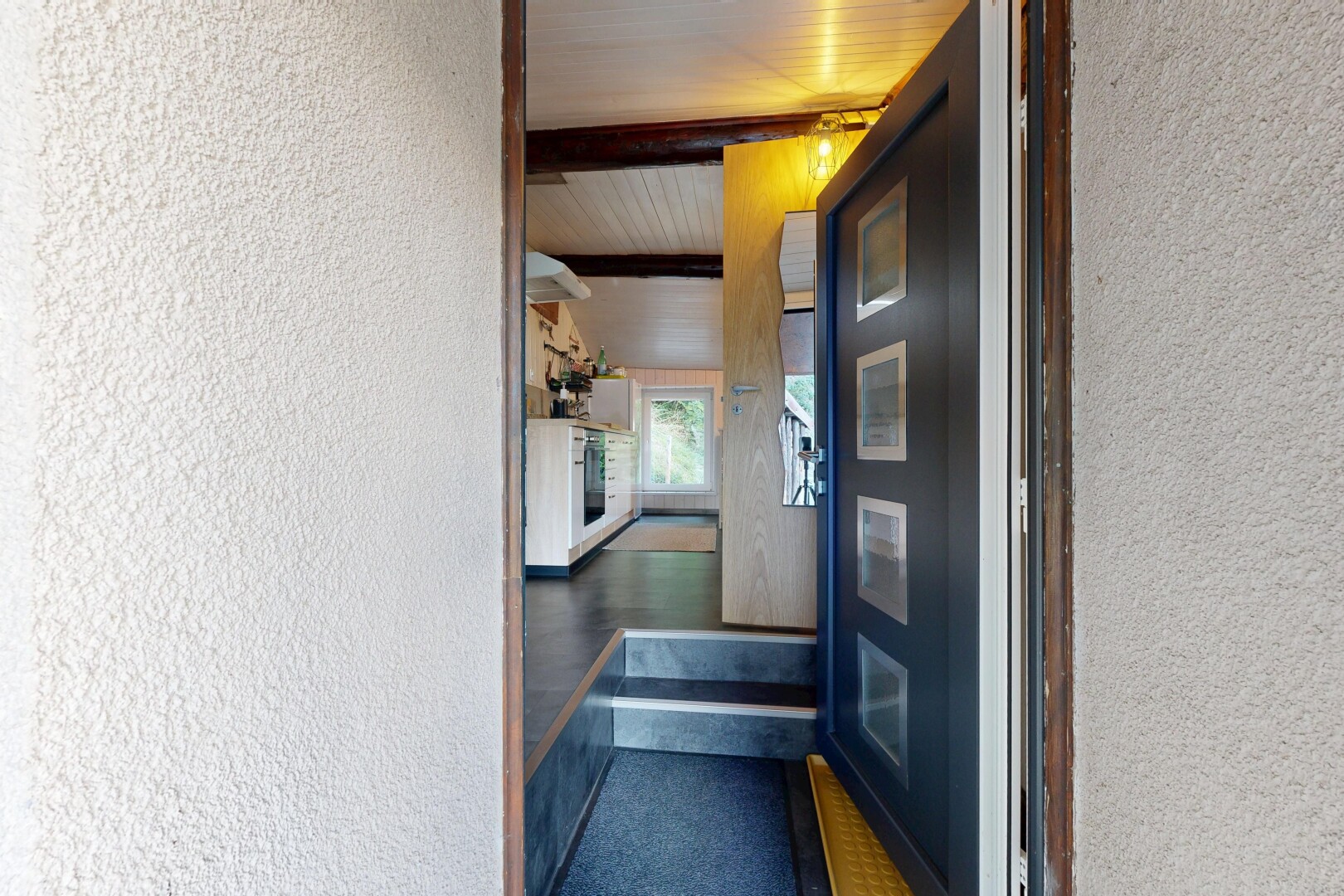 couloir avec textured wall et mur texturé