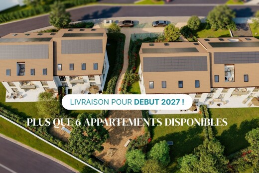 façade avec aerial view et rendered