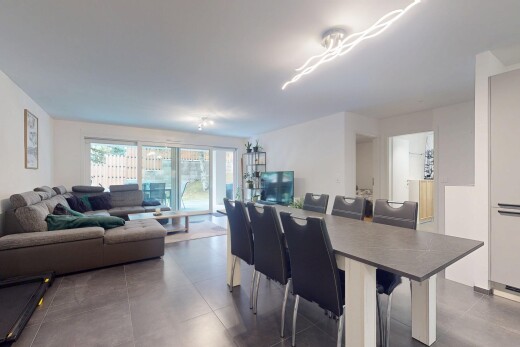 wohn- / esszimmer mit inside property, natürliches licht, natural light, gipskartonwand, und drywall