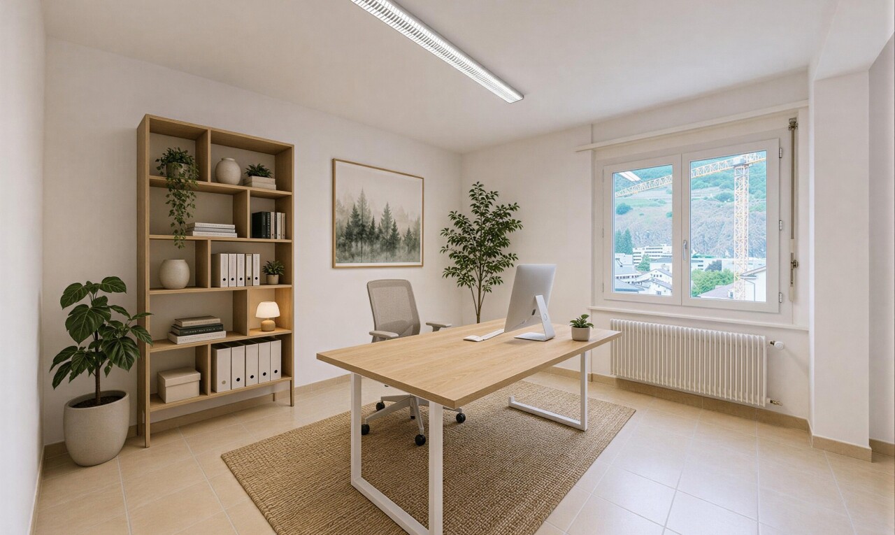 leerer raum mit kühler, inside property, natürliches licht, natural light, und gipskartonwand