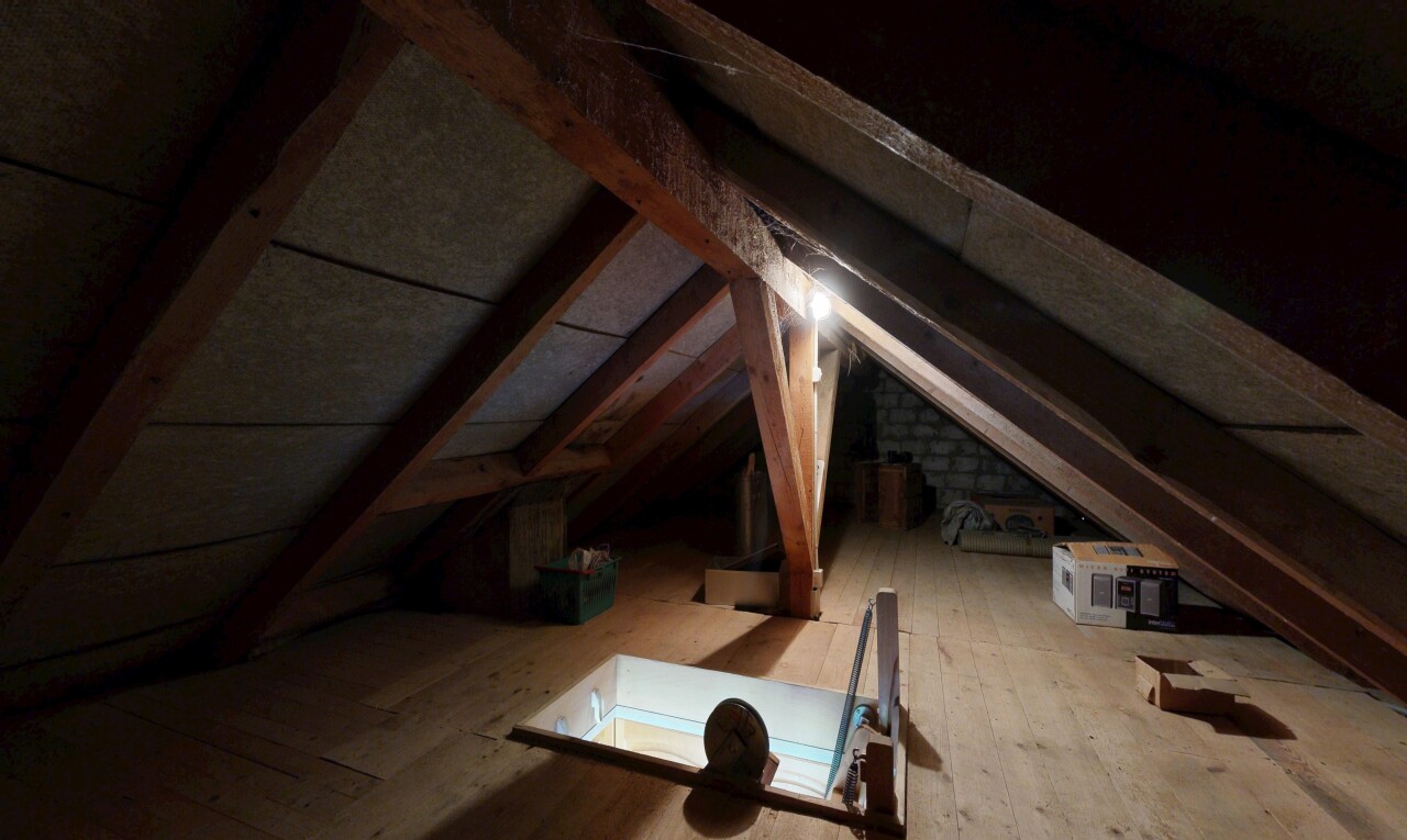 unfurnished room with light wood-style flooring