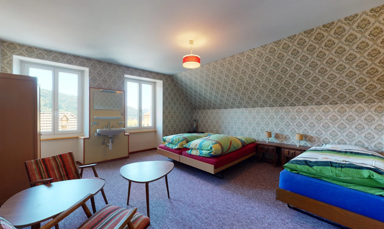 teppich -schlafzimmer mit natürliches licht