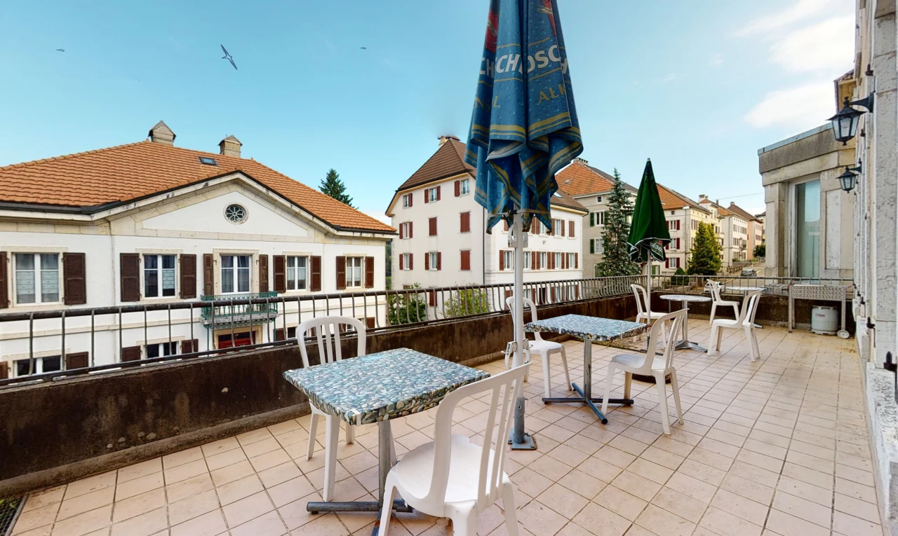 blick auf die terrasse