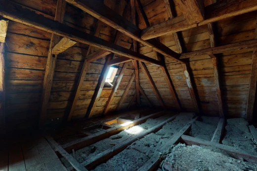 view of attic
