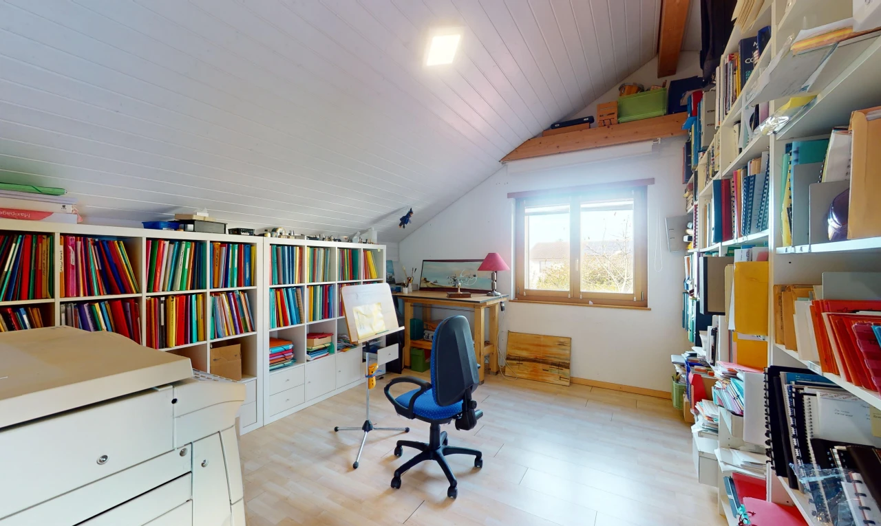office space with lofted ceiling with beams, light wood-type flooring, and wooden ceiling