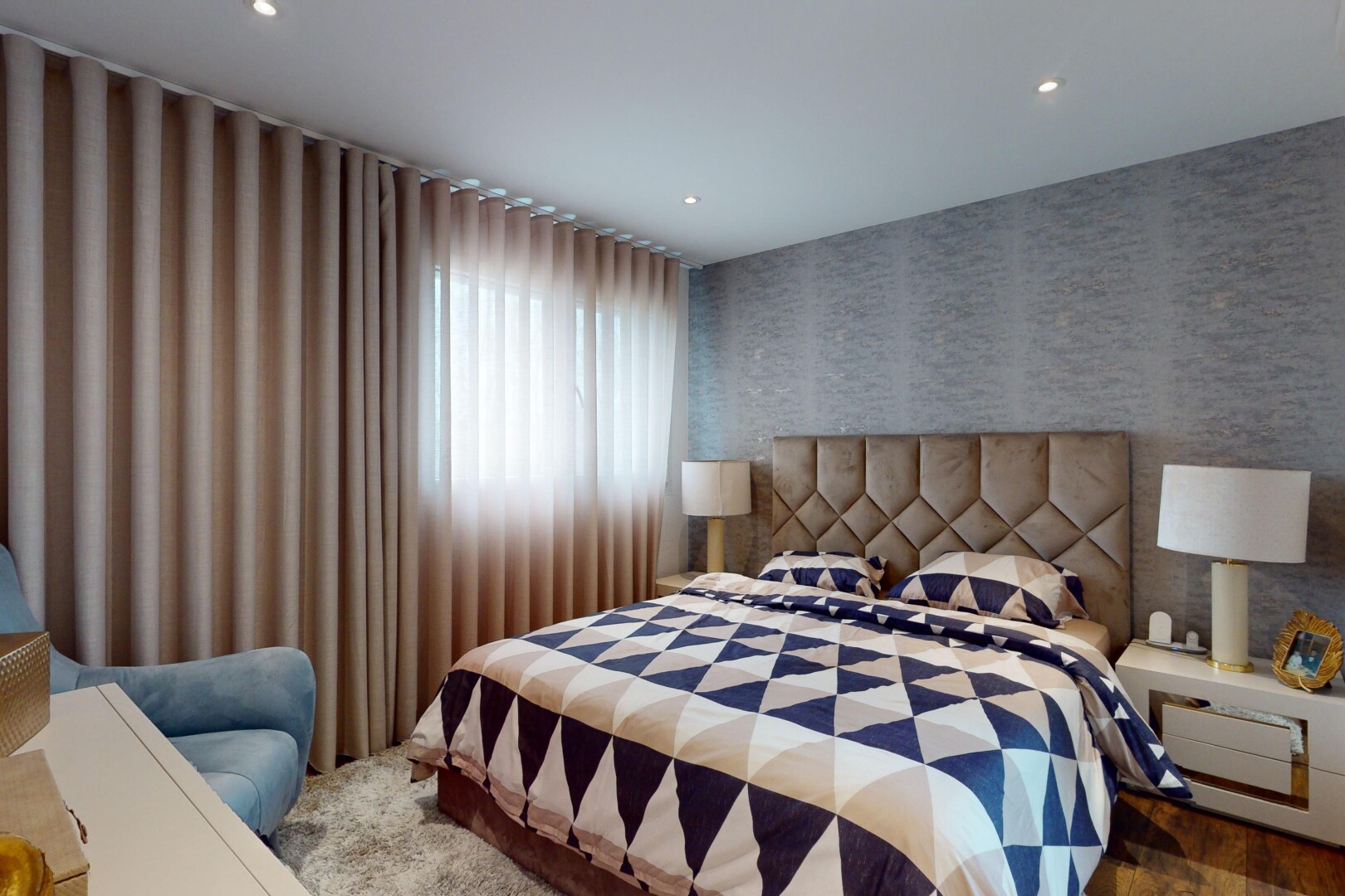 chambre avec lumière naturelle