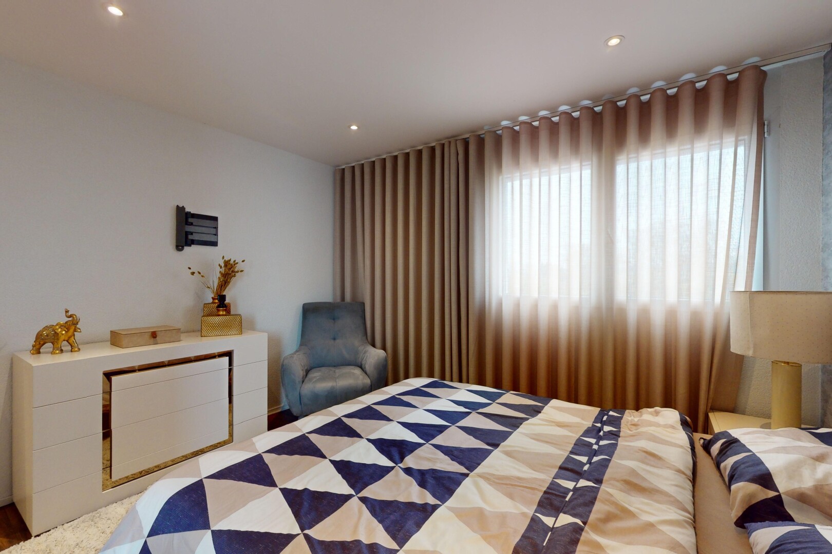 chambre avec lumière naturelle