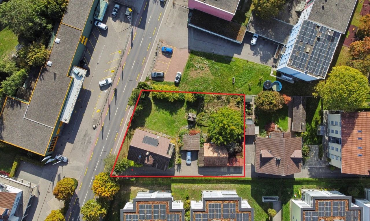 lage auf der karte mit property lines