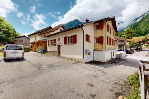 outdoor house with a chimney