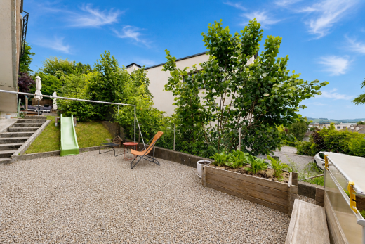 terrasse avec from property, day time, et jardin