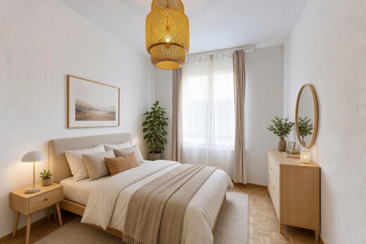 room featuring parquet flooring