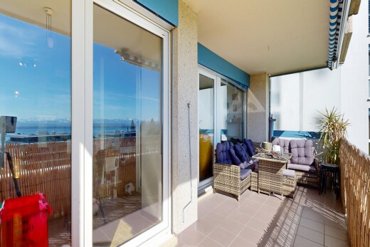 terrasse avec day time, balcon, et espace de vie extérieur