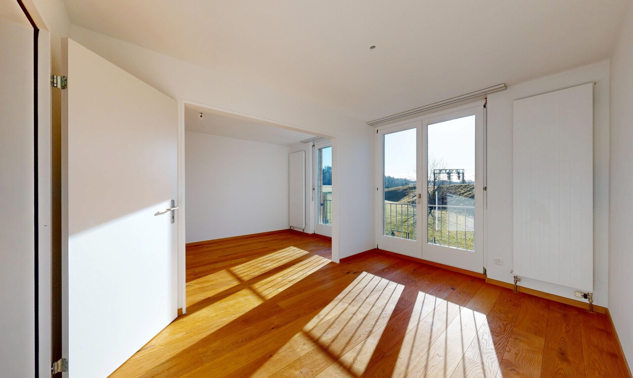 unfurnished room featuring light wood finished floors
