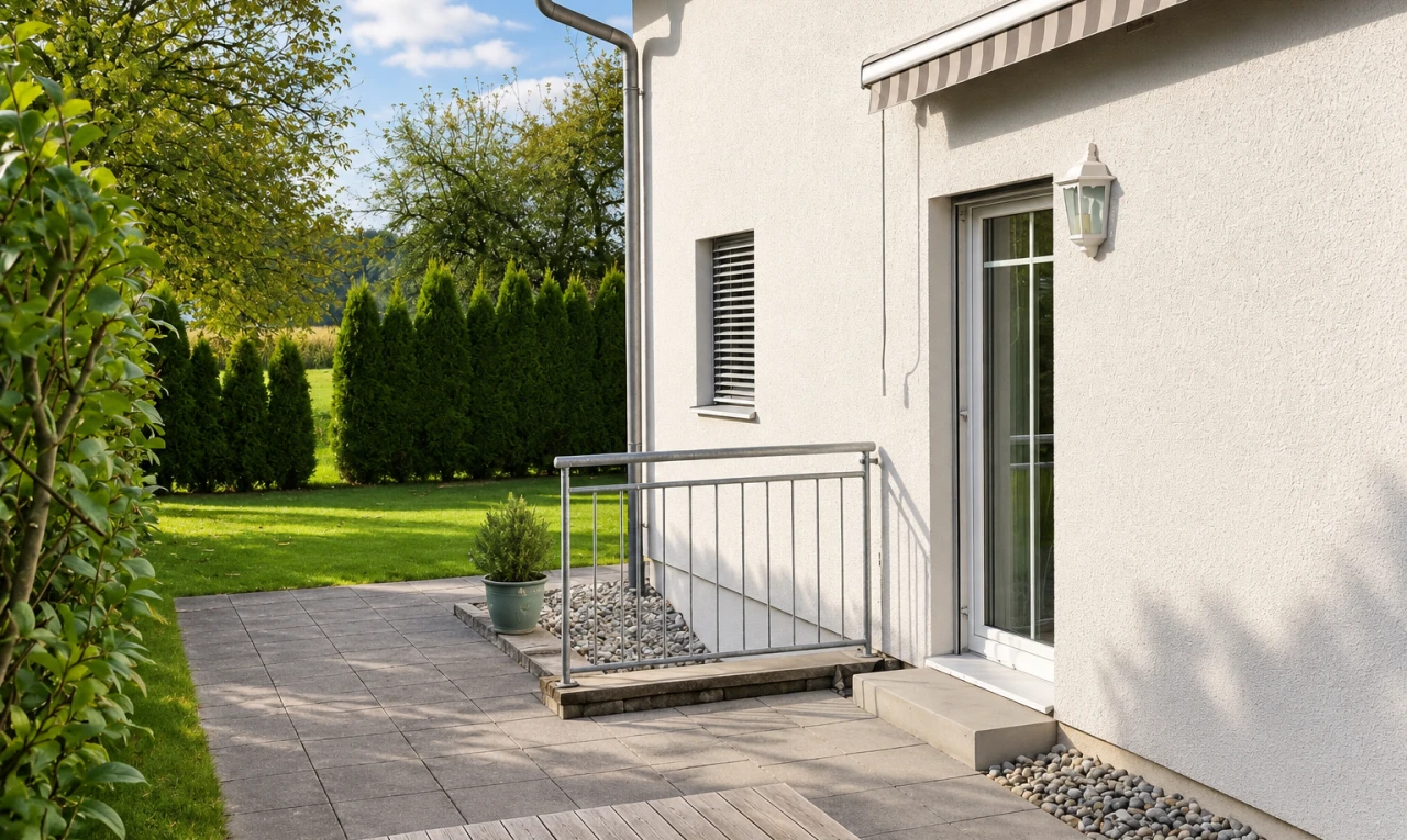 terrasse avec from property, day time, terrasse, et pelouse