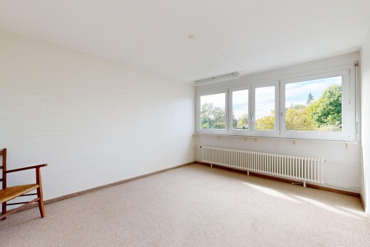 leerer raum mit kühler, natürliches licht, natural light, day time, und teppich