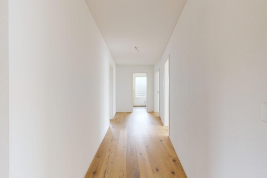 halle / korridor mit holzfußboden, wood finish floor, inside property, gipskartonwand, und drywall