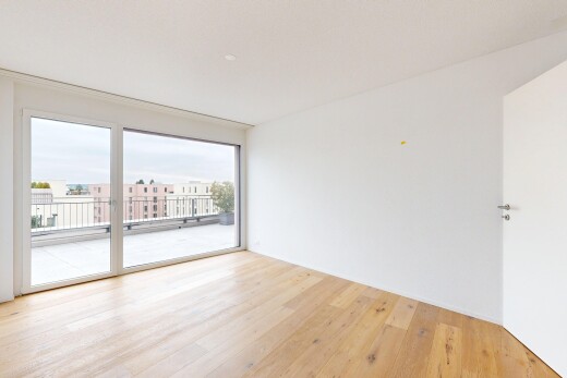 leerer raum mit natürliches licht, natural light, holzfußboden, wood finish floor, und gipskartonwand