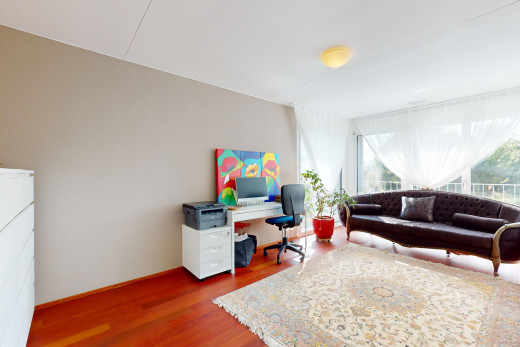 wohnzimmer mit natürliches licht, parkettboden, und fernseher