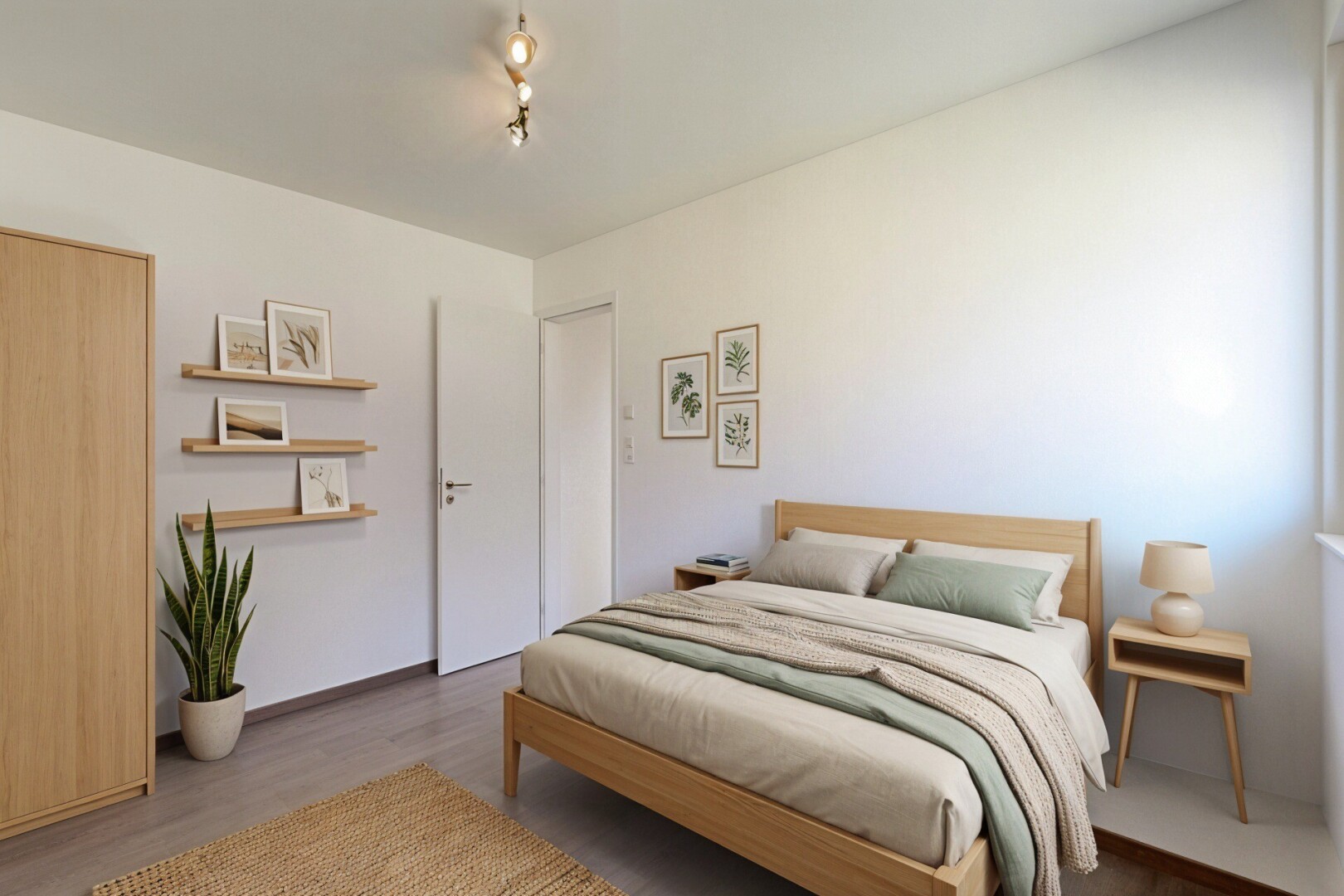 pièce vide avec cloison sèche, drywall, sol en finition bois, wood finish floor, et inside property