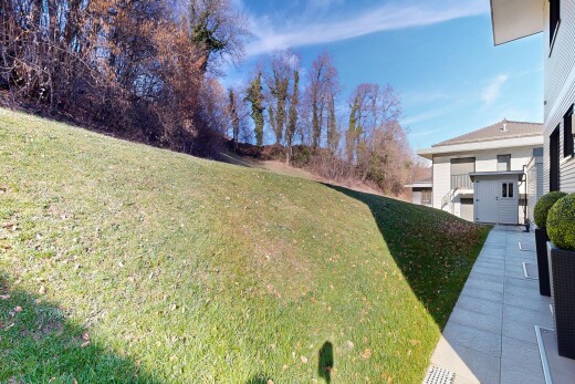 garden featuring a lawn