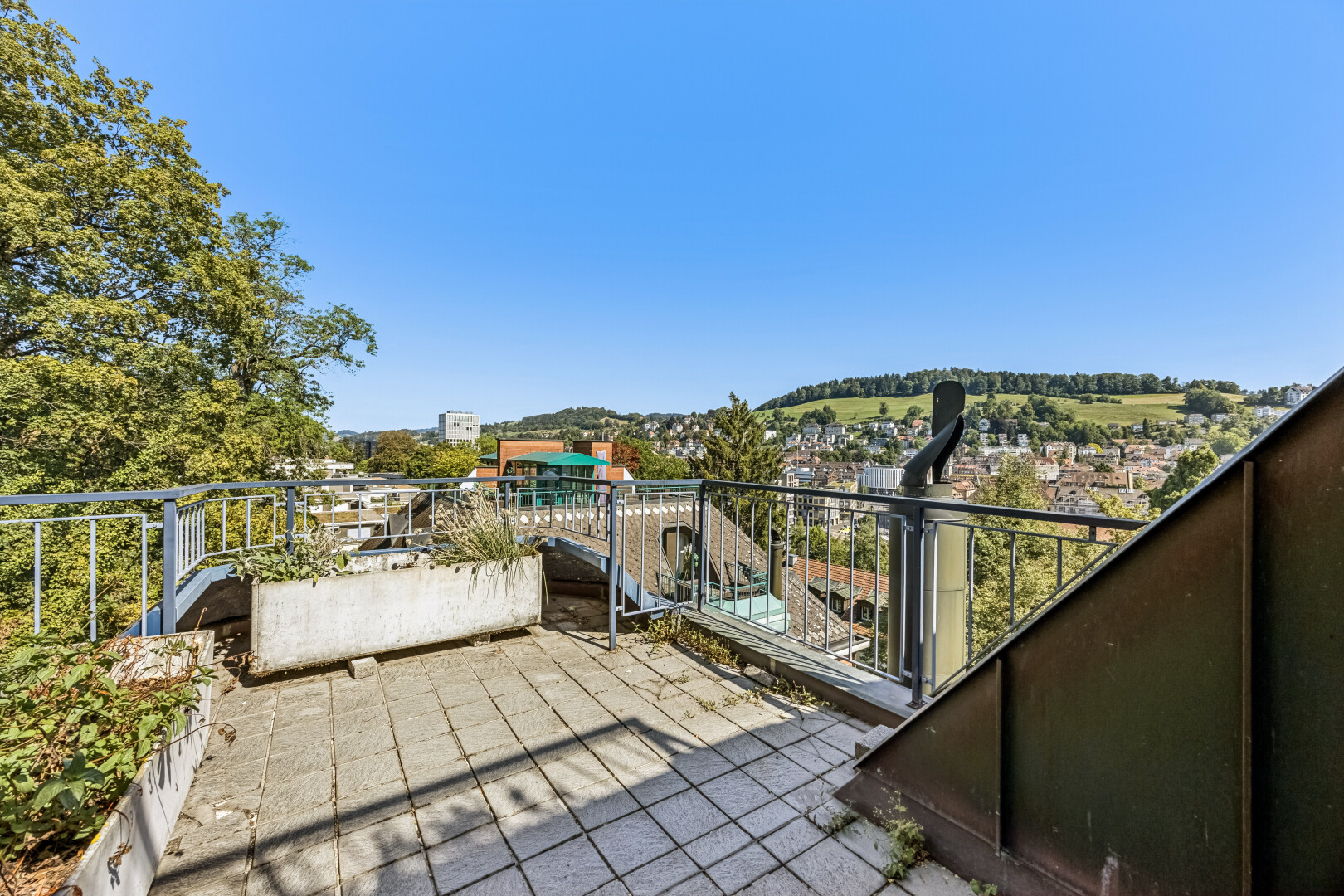 terrasse mit from property, view focus, day time, und terrasse