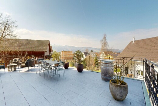 terrasse mit day time, essbereich im freien, terrasse, und from property