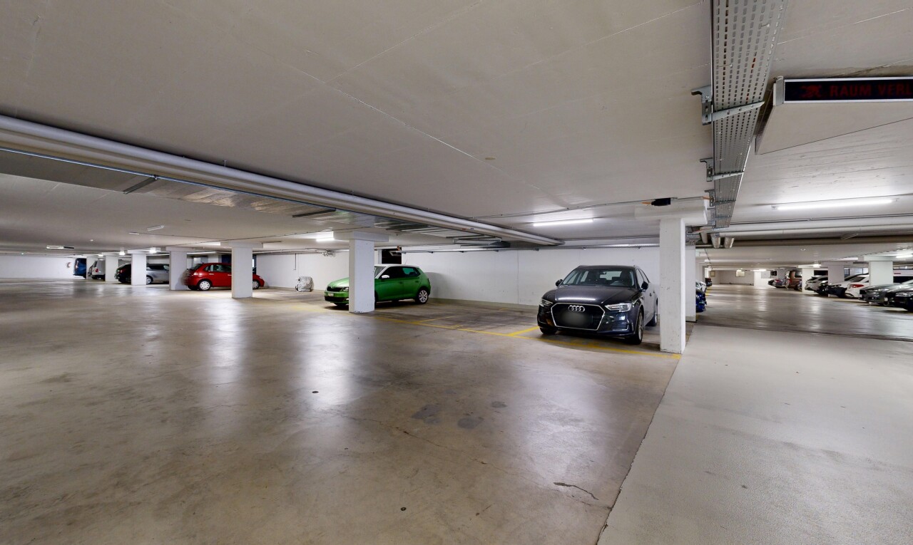 parken mit parkgarage und inside community