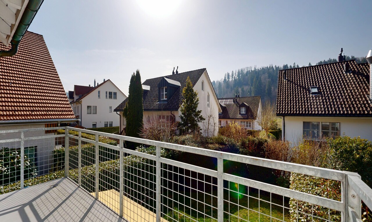 balcony with a residential view