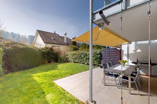 terrasse mit essbereich im freien, from property, terrasse, day time, und zaun