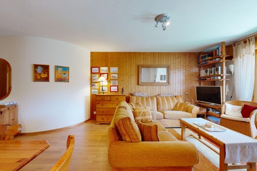 salon avec mur en bois, wood wall, inside property, sol en finition bois, et wood finish floor