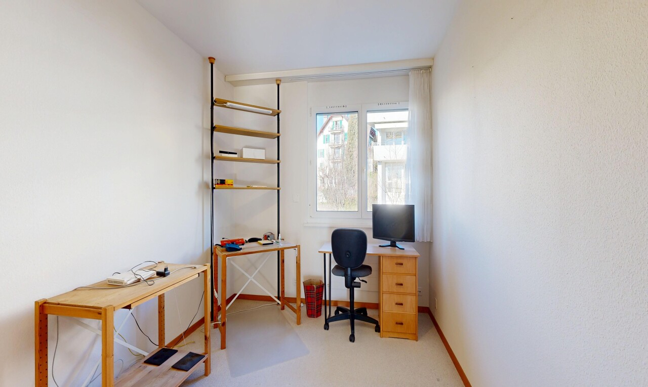 office area with baseboards