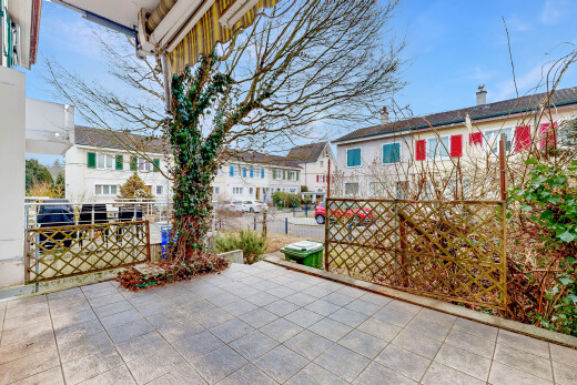 terrasse mit day time, from property, und zaun